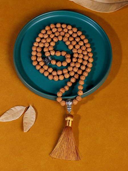 chokers 9mm rudraksha beaded knotted japamala necklace withtassel meditation yoga blessing jewelry 108 mala for women and men original 23050, Golden;silver
chokers 9mm rudraksha beaded knotted japamala necklace withtassel meditation yoga blessing jewelry 108 mala for women and men original 23050, Golden;silver