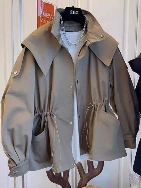 women s trench coats autumn korean fashion casual trnch coat stand collar hooded long sleeve women jacket drawstring slim wasit all match wi, Tan;black
women s trench coats autumn korean fashion casual trnch coat stand collar hooded long sleeve women jacket drawstring slim wasit all match wi, Tan;black