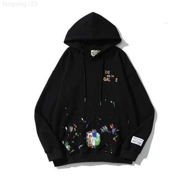 men's hoodies sweatshirts hoodie designer galleryes depts gary painted graffiti used letters printed loose casual fashion men and women, Black
men's hoodies sweatshirts hoodie designer galleryes depts gary painted graffiti used letters printed loose casual fashion men and women, Black
