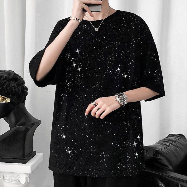 men s t shirts fashion mens summer stars sequins t shirts short sleeve loose fit 100 cotton harajuku teens for male 230503, White;black
men s t shirts fashion mens summer stars sequins t shirts short sleeve loose fit 100 cotton harajuku teens for male 230503, White;black