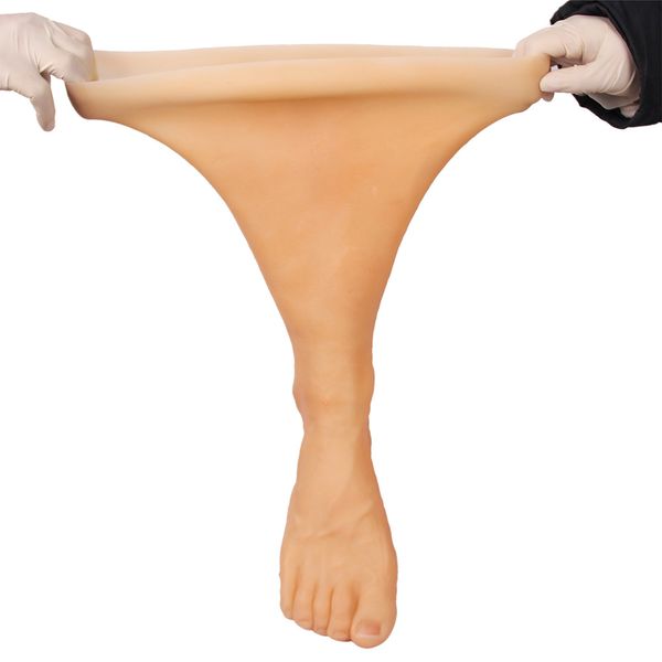 costume accessories silicone prosthesis foot sleeve simulated skin artificial leg for cover scars young-aged cos props a pair c, Silver
costume accessories silicone prosthesis foot sleeve simulated skin artificial leg for cover scars young-aged cos props a pair c, Silver