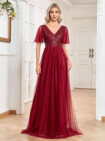 party dresses lucyinlove elegant evening dresses a-line chiffon short sleeve v-neck simple sequins wedding party bridesmaid dress women 2305, White;black
party dresses lucyinlove elegant evening dresses a-line chiffon short sleeve v-neck simple sequins wedding party bridesmaid dress women 2305, White;black