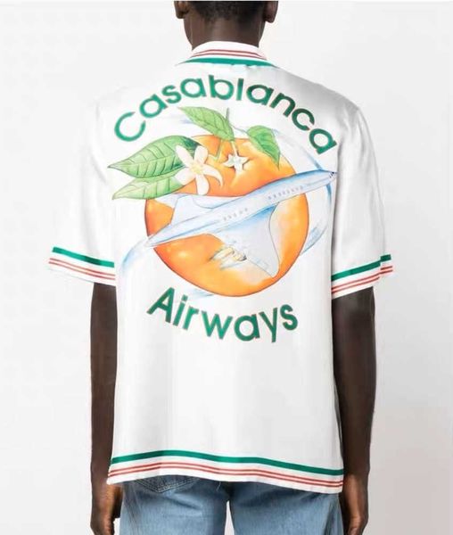 casablanca 23ss designer shirt silk casual orange gradual couple hawaiian beach casual fashion, White;black
casablanca 23ss designer shirt silk casual orange gradual couple hawaiian beach casual fashion, White;black