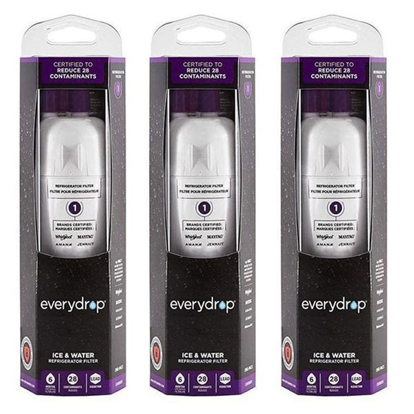 everydrop by whirlpool edr1rxd1 refrigerator water filter 1 replaces w10295370a (3 pack)
everydrop by whirlpool edr1rxd1 refrigerator water filter 1 replaces w10295370a (3 pack)