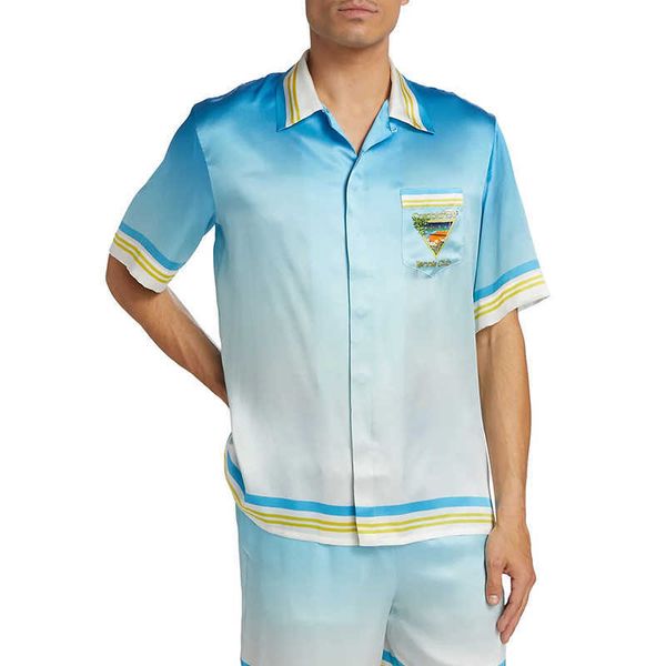 23ss casablanca designer shirt silk casual style loose men and women trendy hawaii beach short sleeve, White;black
23ss casablanca designer shirt silk casual style loose men and women trendy hawaii beach short sleeve, White;black