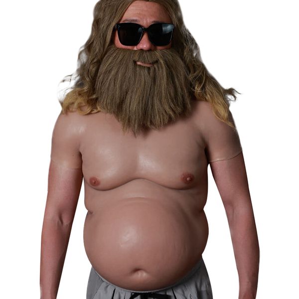 costume accessories silicone beer belly pot belly suit beer gut suitable for role-playing iifelike artificial belly tight suit, Silver
costume accessories silicone beer belly pot belly suit beer gut suitable for role-playing iifelike artificial belly tight suit, Silver