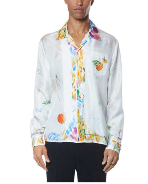 23ss casablanca designer shirt silk casual style hand drawn orange loose fitting men and women versatile trendy brand long hawaii beach slee, White;black
23ss casablanca designer shirt silk casual style hand drawn orange loose fitting men and women versatile trendy brand long hawaii beach slee, White;black