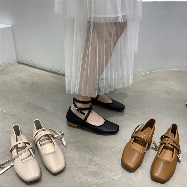 dress shoes suojialun women round toe flats shallow slip on ballet flat ankle strap casual loafers soft ballerina zapatos muj 230503, Black
dress shoes suojialun women round toe flats shallow slip on ballet flat ankle strap casual loafers soft ballerina zapatos muj 230503, Black
