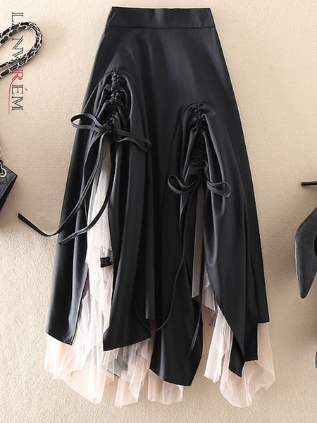 skirts lanmrem irregular spliced mesh for women high waist bandage folds mid length 2023 spring clothing 2q1136 230503, Black
skirts lanmrem irregular spliced mesh for women high waist bandage folds mid length 2023 spring clothing 2q1136 230503, Black