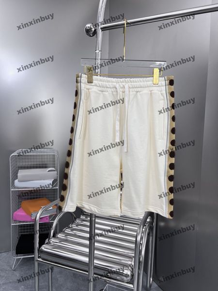 xinxinbuy men women designer shorts pant reflective stripe ribbon cotton spring summer khaki green blue m-3xl
xinxinbuy men women designer shorts pant reflective stripe ribbon cotton spring summer khaki green blue m-3xl