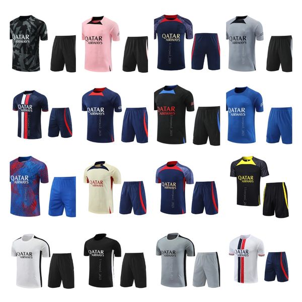 22 23 24 psgs short sleeve tracksuit 2023 2024 mbappe men training suit sleeveless football soccer jersey vest kit uniform chandal set, Black;yellow
22 23 24 psgs short sleeve tracksuit 2023 2024 mbappe men training suit sleeveless football soccer jersey vest kit uniform chandal set, Black;yellow