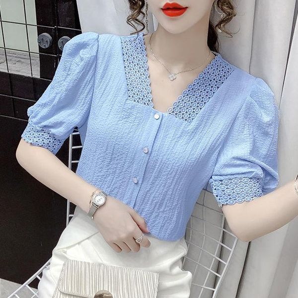 t-shirt hollow lace vneck bottoming shirt women's summer thin short sleeve french sweet chiffon blouse 3xl, White
t-shirt hollow lace vneck bottoming shirt women's summer thin short sleeve french sweet chiffon blouse 3xl, White