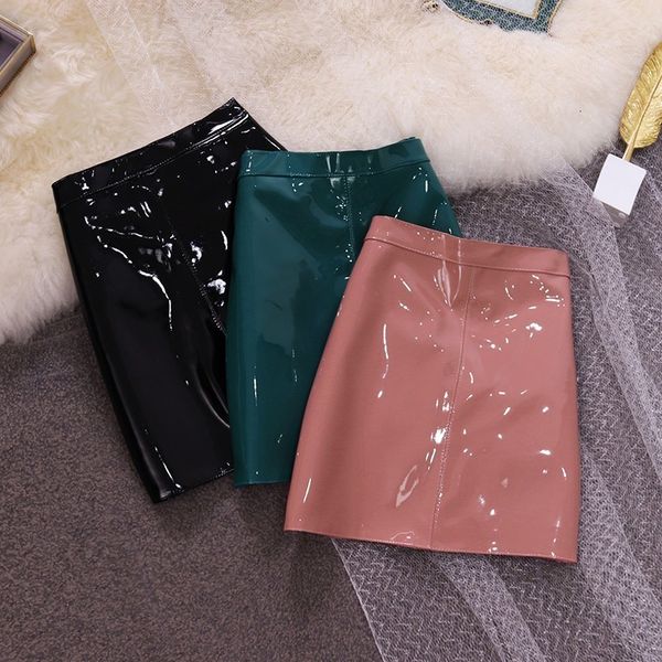 skirts fashion streetwear aesthetic latex skirt women 2023 autumn winter mini pu leather high waist a line black blue pink red 230428
skirts fashion streetwear aesthetic latex skirt women 2023 autumn winter mini pu leather high waist a line black blue pink red 230428