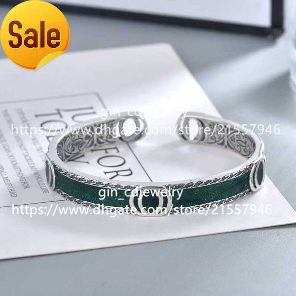 designer fashion letter opening ancient silver bracelet net red couple birthday wedding gift, Golden;silver
designer fashion letter opening ancient silver bracelet net red couple birthday wedding gift, Golden;silver