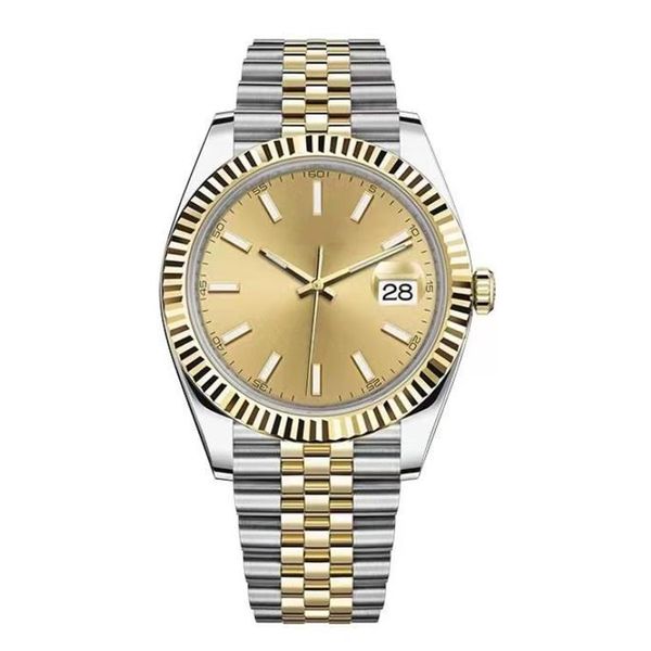 41mm mens automatic mechanical movement watches sapphire glass stainless steel sky white dial solid clasp luminous waterproof wristwatches, Slivery;brown
41mm mens automatic mechanical movement watches sapphire glass stainless steel sky white dial solid clasp luminous waterproof wristwatches, Slivery;brown