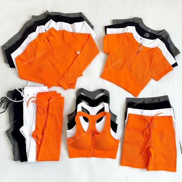 2/3/5pc seamless yoga set women workout sportswear gym clothing drawstring high waist leggings zipper long sleeve sports suits yogawomen, White;red
2/3/5pc seamless yoga set women workout sportswear gym clothing drawstring high waist leggings zipper long sleeve sports suits yogawomen, White;red