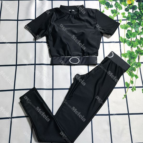 designers print tracksuits womens yoga t shirts leggings set women slim fitness wear short sleeve sports suit for female, Gray
designers print tracksuits womens yoga t shirts leggings set women slim fitness wear short sleeve sports suit for female, Gray
