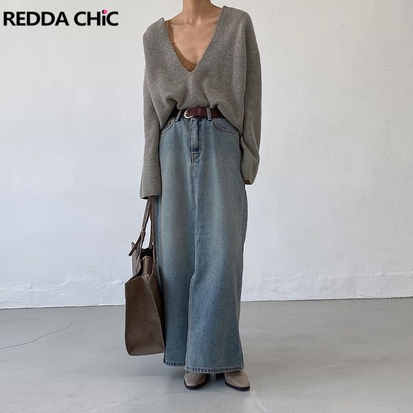 skirts reddachic woman denim long tall girl friendly casual plain vintage y2k midi front split minimalist korean streetwear 230503, Black
skirts reddachic woman denim long tall girl friendly casual plain vintage y2k midi front split minimalist korean streetwear 230503, Black