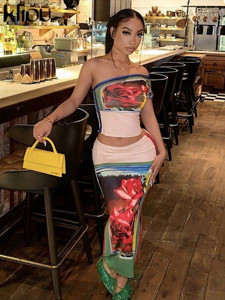 two piece dress kliou flower print set women hipster incline shoulder croped high waist bodyshaping skirts female streetwear 230504, White
two piece dress kliou flower print set women hipster incline shoulder croped high waist bodyshaping skirts female streetwear 230504, White