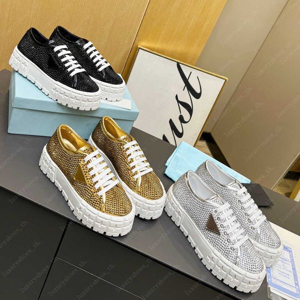 shoes women nylon gabardine sneakers designer platform trainers rubber wheel sneaker imitation crystal embellished satin leather canvas shoe, Black
shoes women nylon gabardine sneakers designer platform trainers rubber wheel sneaker imitation crystal embellished satin leather canvas shoe, Black