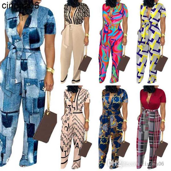 designer bodysuits women jumpsuits designer 2023 new digital printing loose belt wide leg rompers, Black;white
designer bodysuits women jumpsuits designer 2023 new digital printing loose belt wide leg rompers, Black;white