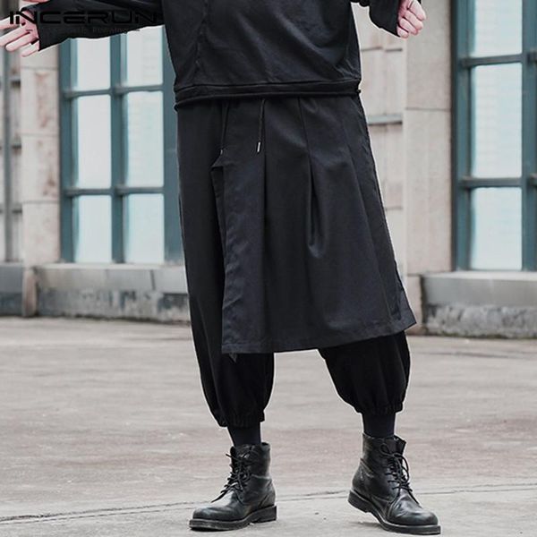 pants incerun men solid color harem pants punk style drawstring joggers 2022 fashion irregular trousers men casual loose bottoms s5xl, Black
pants incerun men solid color harem pants punk style drawstring joggers 2022 fashion irregular trousers men casual loose bottoms s5xl, Black