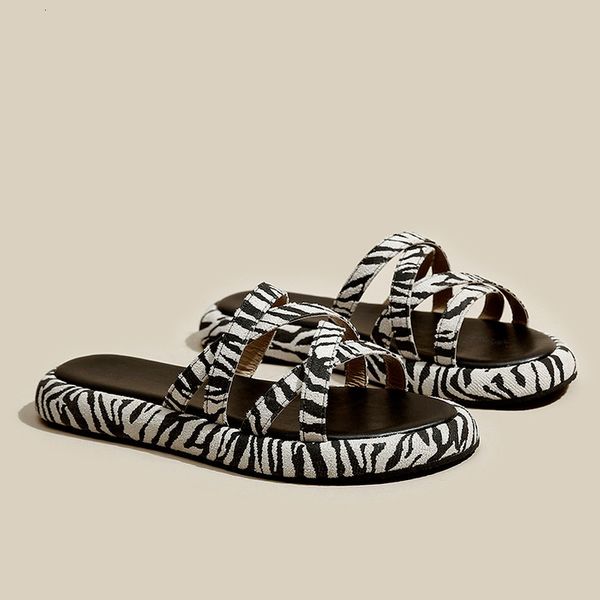 slippers summer flat casual sandals zebra stripes fashion beach open versatile women shoes slipper 230503, Black
slippers summer flat casual sandals zebra stripes fashion beach open versatile women shoes slipper 230503, Black