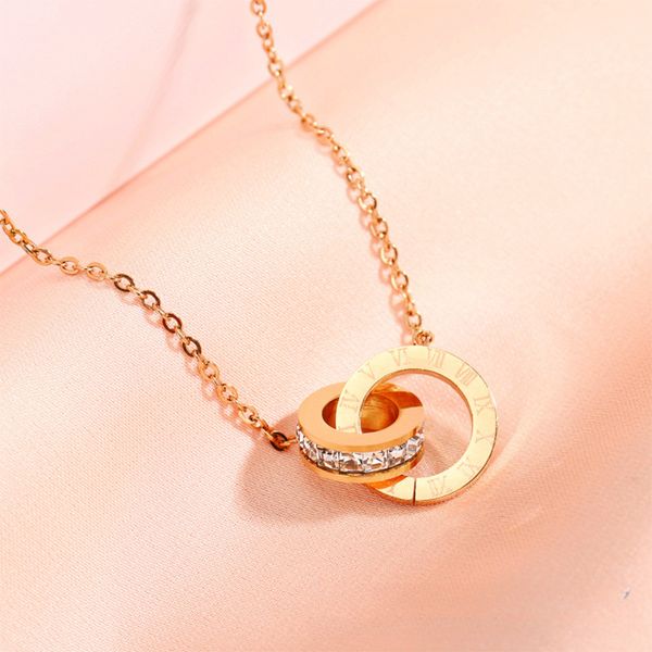 designer necklace light luxury titanium steel necklace roman clavicle chain women's summer designer necklace pendant, Silver
designer necklace light luxury titanium steel necklace roman clavicle chain women's summer designer necklace pendant, Silver