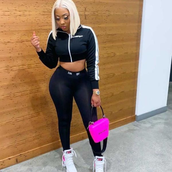 womens tracksuits designer yoga clothes zipper jacket angel letter sweatshirt bag hip yoga pants two piece set slim fit trouser suit, Gray
womens tracksuits designer yoga clothes zipper jacket angel letter sweatshirt bag hip yoga pants two piece set slim fit trouser suit, Gray