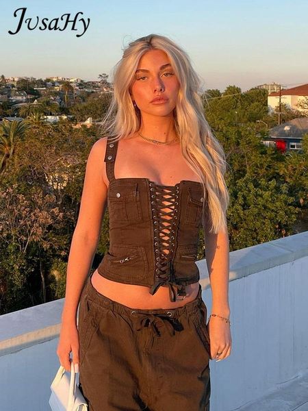 t-shirt jusahy summer new women army green safari style with bandage pockets buttons chain decoration neutral style camisole, White
t-shirt jusahy summer new women army green safari style with bandage pockets buttons chain decoration neutral style camisole, White