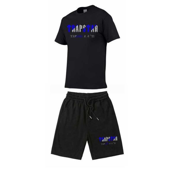 summer t-shirt shorts set trapstar letter printed cotton short sleeve 2-piece set casual men, Black;white
summer t-shirt shorts set trapstar letter printed cotton short sleeve 2-piece set casual men, Black;white
