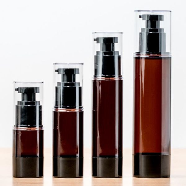 100pcs 15/30/50/100ml amber airless lotion pump bottle empty refillable spray perfume bottle atomizer travel vacuum container
100pcs 15/30/50/100ml amber airless lotion pump bottle empty refillable spray perfume bottle atomizer travel vacuum container