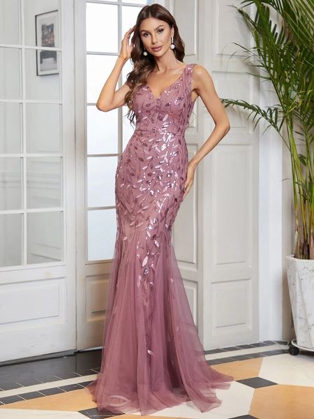 party dresses elegant evening dresses mermaid sleeveless double v-neck sequin ever pretty of fishtail orchid bridesmaid skirt 230504, White;black
party dresses elegant evening dresses mermaid sleeveless double v-neck sequin ever pretty of fishtail orchid bridesmaid skirt 230504, White;black