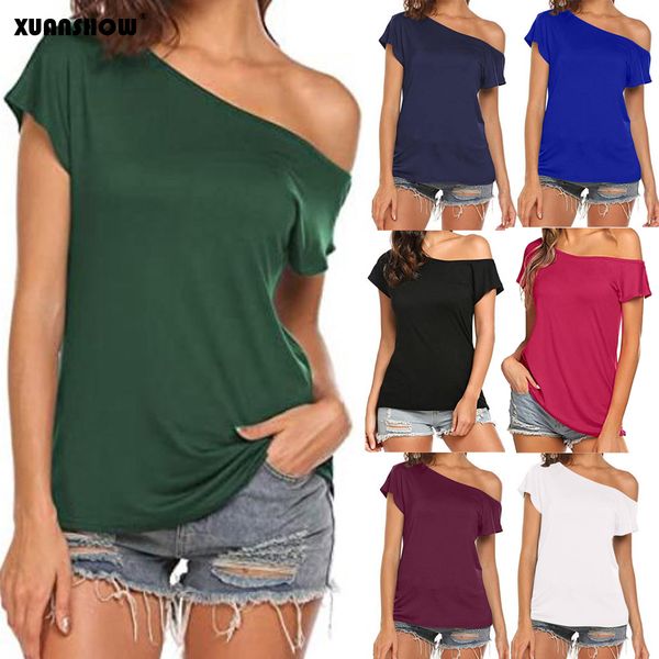 womens tshirt xuanshow fashion womens tshirt casual off shoulder short sleeve t shirts loose summer tee shirt women clothes 230503, White
womens tshirt xuanshow fashion womens tshirt casual off shoulder short sleeve t shirts loose summer tee shirt women clothes 230503, White