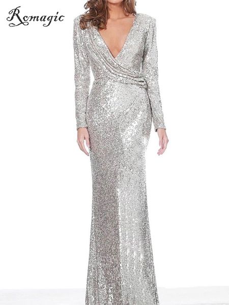 party dresses silver sequin deep v neck evening gown long sleeves ruched mermaid maxi dress luxury shine party formal prom 230504, White;black
party dresses silver sequin deep v neck evening gown long sleeves ruched mermaid maxi dress luxury shine party formal prom 230504, White;black