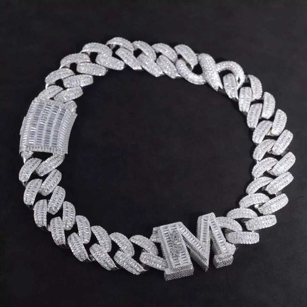 fine jewelry custom big guy 28mm 925 sterling silver bagutte vvs moissanite diamond cuban link chain necklace with letter
fine jewelry custom big guy 28mm 925 sterling silver bagutte vvs moissanite diamond cuban link chain necklace with letter