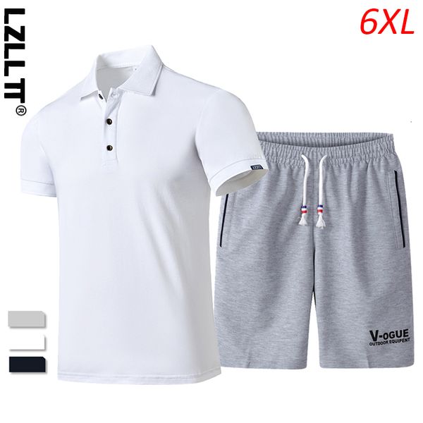 men s tracksuits summer casual breathable beach suits fit streetwear outdoor sets man tracksuit 2 pieces polo shirts shorts male 6xl 230504, Gray
men s tracksuits summer casual breathable beach suits fit streetwear outdoor sets man tracksuit 2 pieces polo shirts shorts male 6xl 230504, Gray