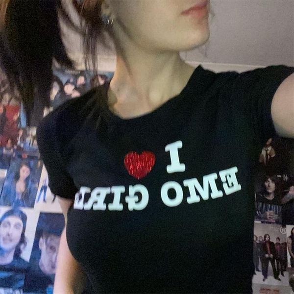 women's t-shirt y2k letter print baby tee summer emo summer baby tee grunge streetwear harajuku goth cute short sleeve tee 90s emo 2305, White
women's t-shirt y2k letter print baby tee summer emo summer baby tee grunge streetwear harajuku goth cute short sleeve tee 90s emo 2305, White