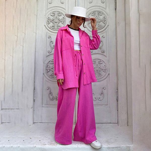 women's sleepwear casual loose home suit two piece pants set women fashion long sleeve blouses matching wide trousers suit lace-up pant, Black;red
women's sleepwear casual loose home suit two piece pants set women fashion long sleeve blouses matching wide trousers suit lace-up pant, Black;red