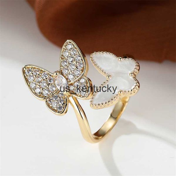 band rings charm double butterfly ring gold color white crystal open size wedding rings for women luxury cotail ring party jewelry gifts, Silver
band rings charm double butterfly ring gold color white crystal open size wedding rings for women luxury cotail ring party jewelry gifts, Silver