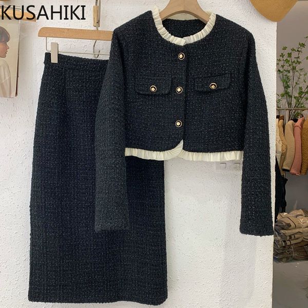 two piece dress kusahiki fashion elegant two pieces women outfits hit color long sleeve o-neck chic coat high waist korean skirt sets 230504, White
two piece dress kusahiki fashion elegant two pieces women outfits hit color long sleeve o-neck chic coat high waist korean skirt sets 230504, White