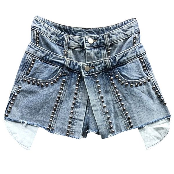women's shorts deat summer women's shorts fashion high waist fake two pcs rivet loose wide leg short denim pant female 17a767 2305, White;black
women's shorts deat summer women's shorts fashion high waist fake two pcs rivet loose wide leg short denim pant female 17a767 2305, White;black