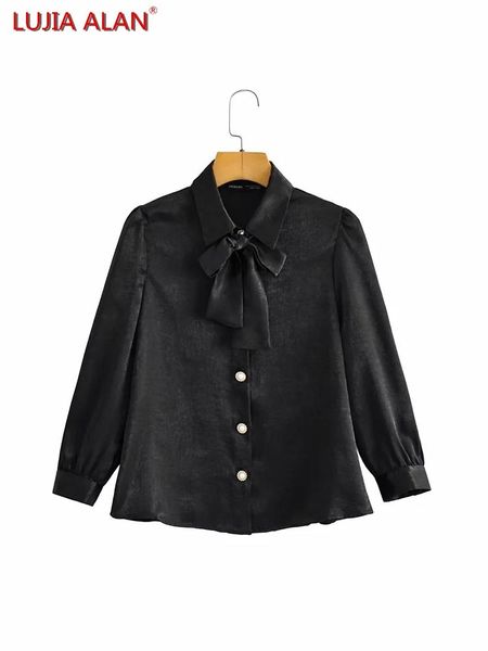 shirts women bow tie button decoration shirt female long sleeve blouse casual lady loose blusas s9326, White
shirts women bow tie button decoration shirt female long sleeve blouse casual lady loose blusas s9326, White