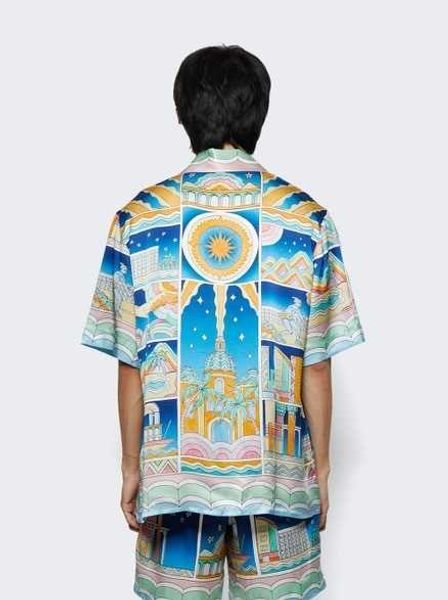new casablanca designer shirt silk casual male and female lovers same white twill hawaii beach shirt, White;black
new casablanca designer shirt silk casual male and female lovers same white twill hawaii beach shirt, White;black