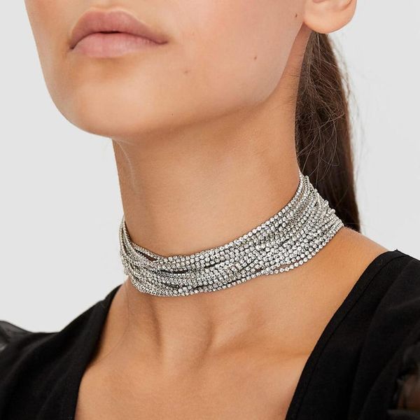 chokers multilayer s necklaces for women layered collar maxi necklace statement jewelry luxury wedding ukmoc 230503, Golden;silver
chokers multilayer s necklaces for women layered collar maxi necklace statement jewelry luxury wedding ukmoc 230503, Golden;silver