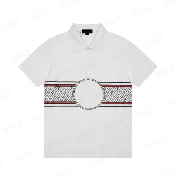 white mens t-shirts spring summer designer fashion leisure luxury loose fitting classic brand contrasting logo printed pearl cotton lapel sh, White;black
white mens t-shirts spring summer designer fashion leisure luxury loose fitting classic brand contrasting logo printed pearl cotton lapel sh, White;black