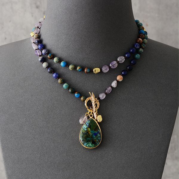 chokers healing crystal natural stone beads anxiety teardrop pendant necklaces meditation yoga ot bar necklace jewelry dropship 230503, Golden;silver
chokers healing crystal natural stone beads anxiety teardrop pendant necklaces meditation yoga ot bar necklace jewelry dropship 230503, Golden;silver