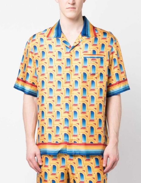 casablanca 23ss designer shirt hawaii beach men and women lovers same white twill silk casual short sleeve shirt, White;black
casablanca 23ss designer shirt hawaii beach men and women lovers same white twill silk casual short sleeve shirt, White;black