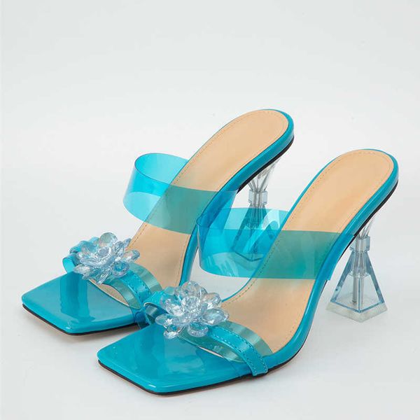 slippers transparent pvc crystal clear flower women slippers fashion strange high heels female mules slides summer sandals shoes 230406, Black
slippers transparent pvc crystal clear flower women slippers fashion strange high heels female mules slides summer sandals shoes 230406, Black