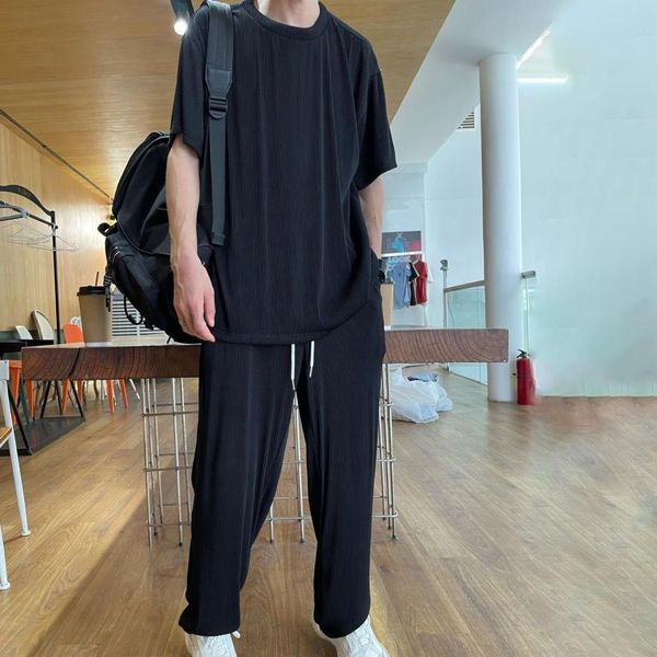 men s tracksuits summer 2 piece set men solid clothes ice silk draped short sleeve long pants loose tracksuit casual draping suits 4xl 2305, Gray
men s tracksuits summer 2 piece set men solid clothes ice silk draped short sleeve long pants loose tracksuit casual draping suits 4xl 2305, Gray